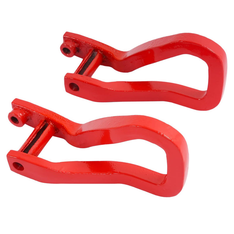 DURAFORCE Heavy Duty Front Car Tow Hooks With Bolts Red for GMC Sierra 1500 2019-2026