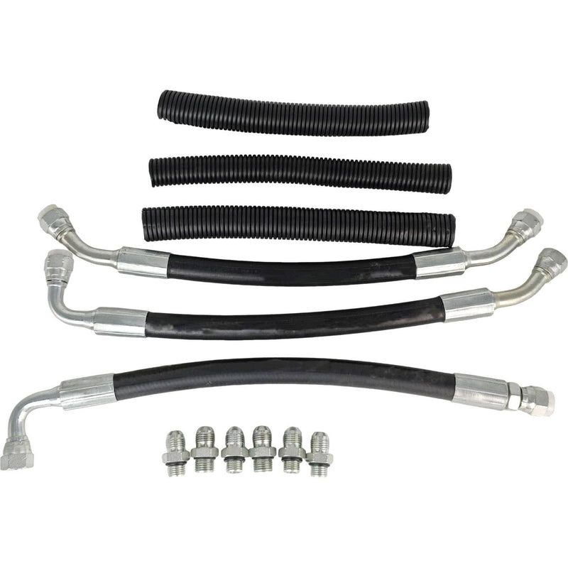 DURAFORCE High Pressure Oil Pump Hoses Lines Crossover Kit for Ford F350 F250 F450 F550