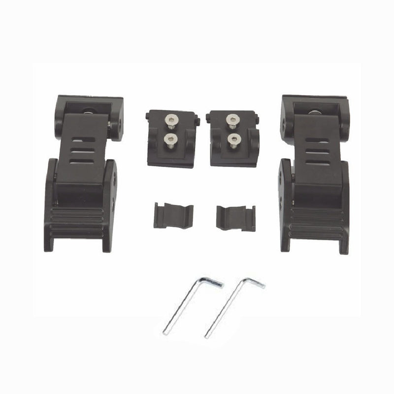 Front Hood Locking Latch Catch Kit 2pcs for Jeep Wrangler JK 2007-2018 Black