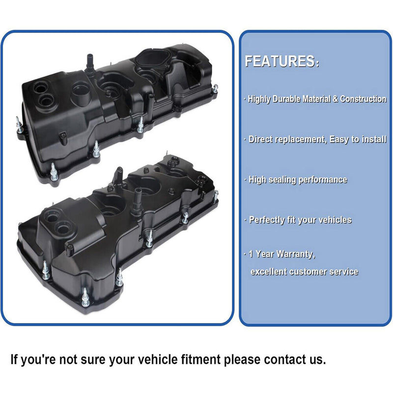 2Pcs Valve Covers Set for Ford F-150 2013-2016 Expedition 15-17 3.5L Turbo