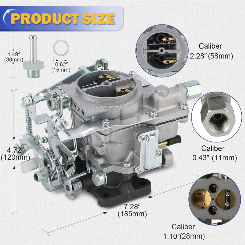 2 Barrel Carburetor Carb 21100-24035 for Suzuki Samurai Corolla 3K 4K 1986-1988