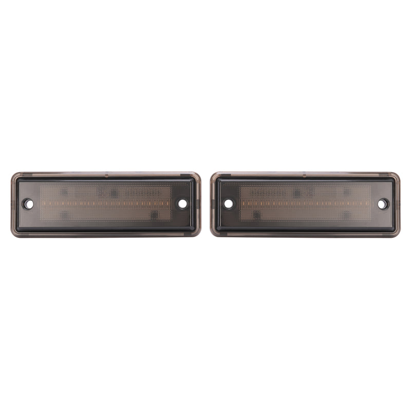 Smoke LED Rear Side Marker Lights Lamps for El Camino Caballero 1978-1987 2X