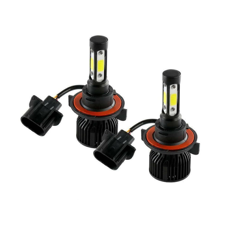 4-Sides H13 9008 LED Headlight Bulb for Ford F-150 2004-2014 High Low 6000K