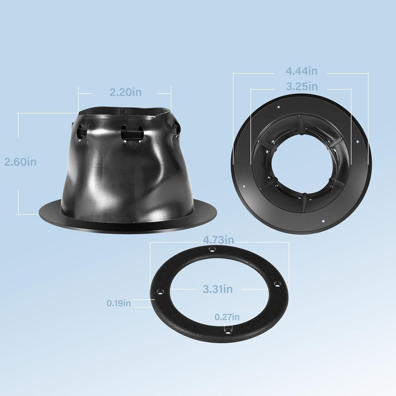 4.5" Marine Cable Boot for Universal Boat Steering Cable Wire Protector