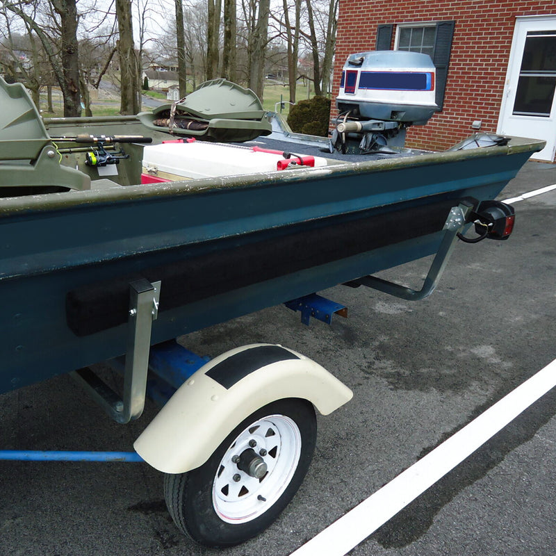 Adjustable Boat Trailer Bunk Board Guide-on 61" Feet Rail with Brackets Kit