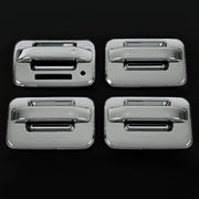 DURAFORCE Door Handle Cover for Ford F-150 F150 4DR Crew Cab 2004-2014 Chrome ABS Keypad