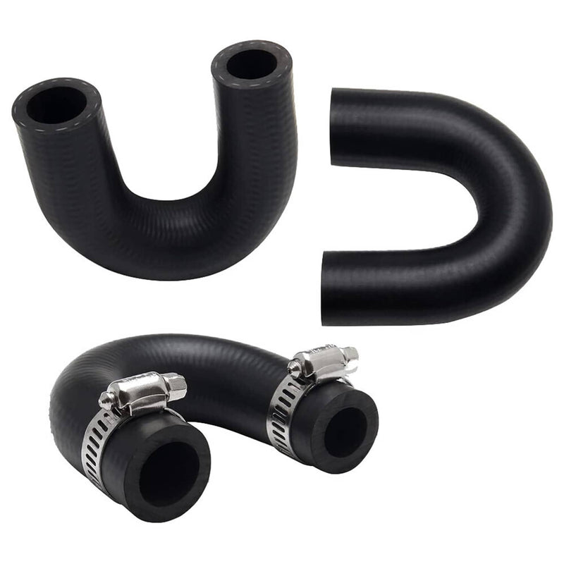 LS Heater Core Bypass Delete Hose Coolant Crossover w/ Clamps for Chevy Pontiac