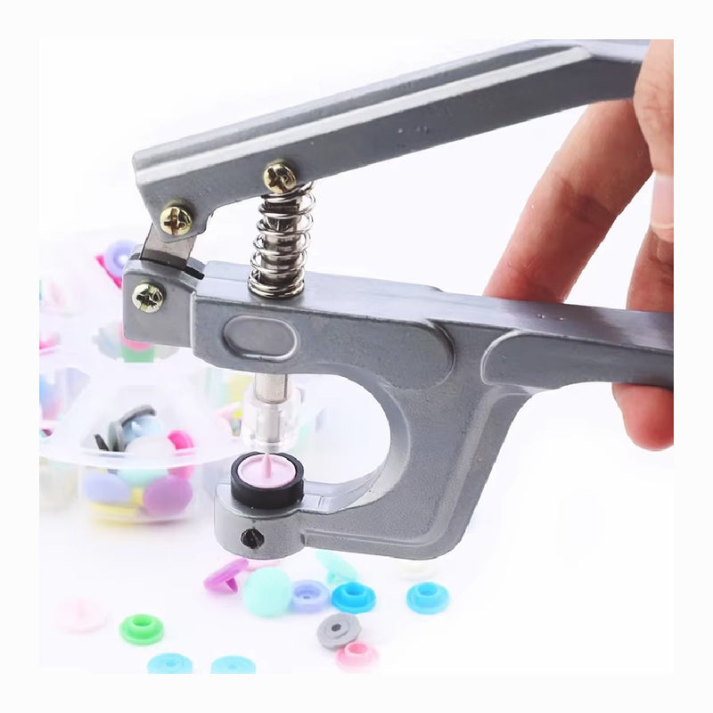 Snap Pliers T5 150 Plastic Snaps No-Sew Buttons Fastener Kit for Fabric