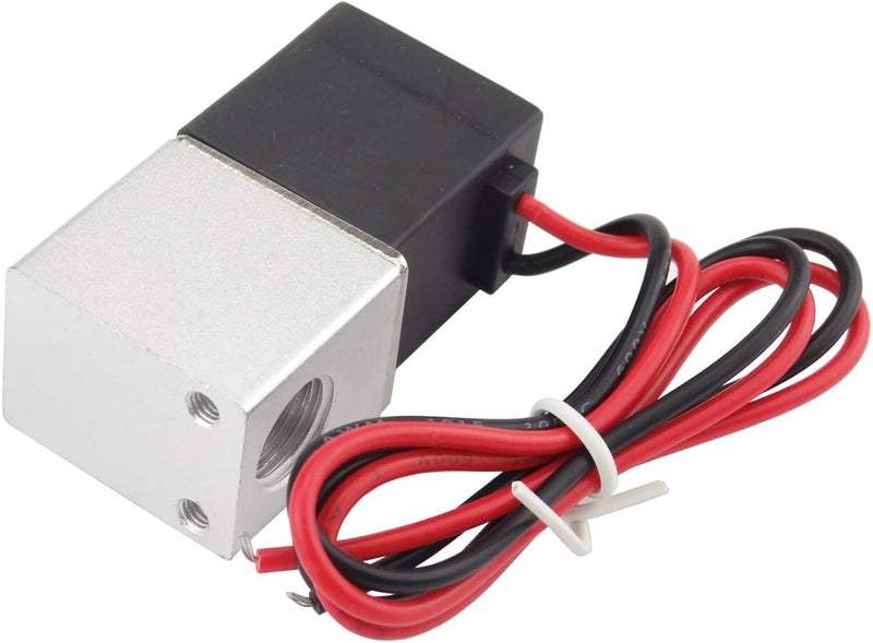 2PCS 1/4 Inch Fast Response Electric Solenoid Valve Air Water DC 12V Normally Cl