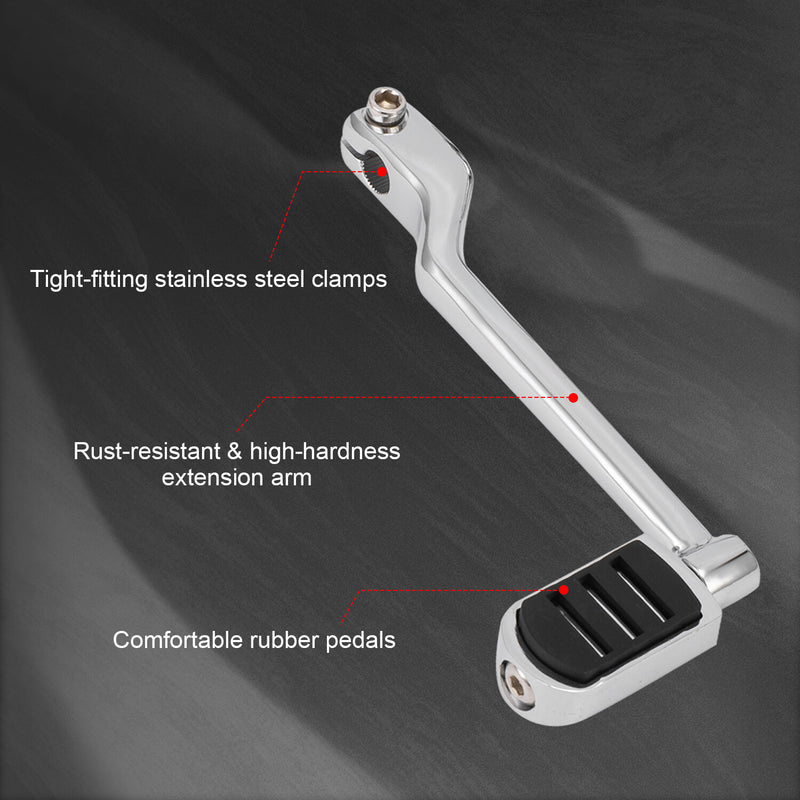 Heel Toe Shift Lever Shifter Peg Pedal for Harley Electra Glide Heritage Softail