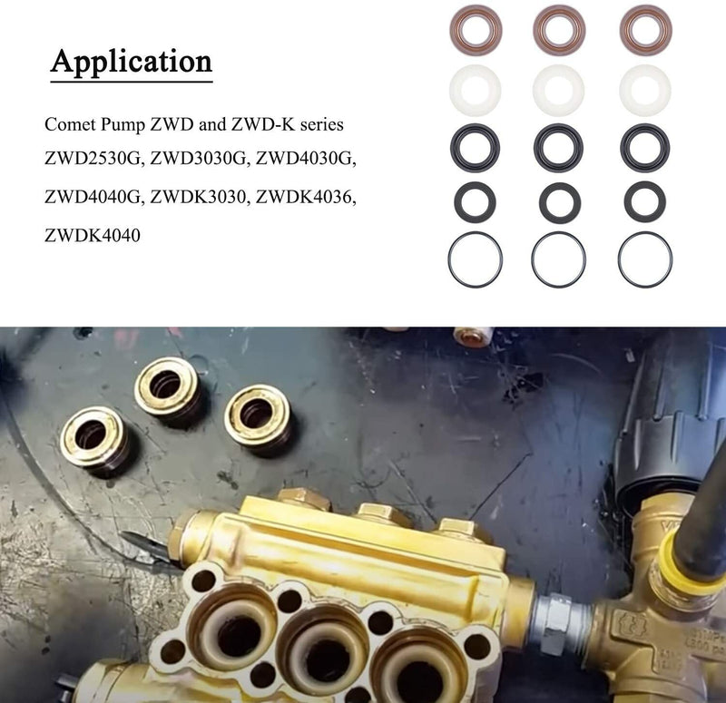 5019006400 Packing Seal Repair Kit for Comet Pump ZWD2530G ZWD3030G ZWD4030G
