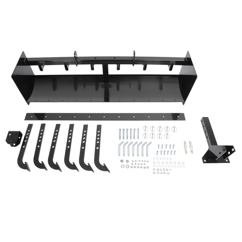 55" Tow Behind Box Scraper Blade Three-Point Quick Hitch for Cat 0 Cat 1