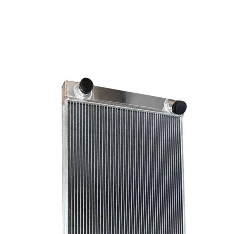 28x19x3 Universal All Aluminum Racing Radiator 2 Row Double Pass for Chevy GM
