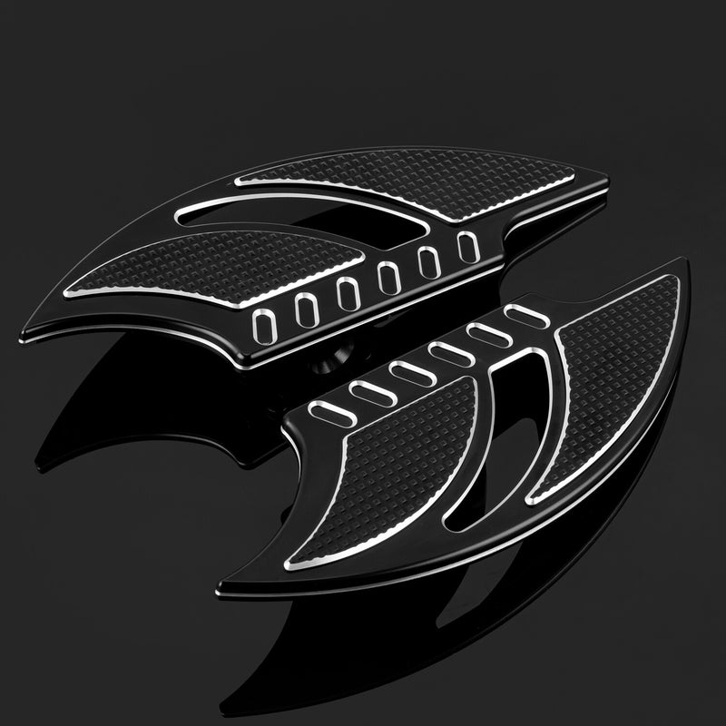 Male Mount Foot Pegs Footboards CNC Cut for Harley Softail FL 1986-24