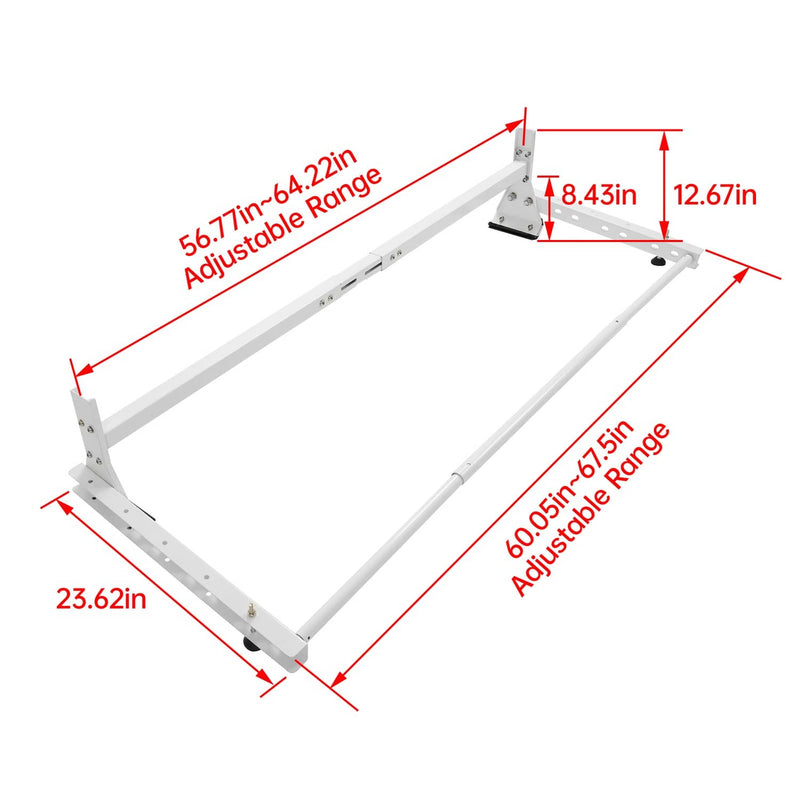 DURAFORCE 750 Lbs Roof Ladder Rack Cargo Roller for Chevy Express/Savana 2500/3500 96-23