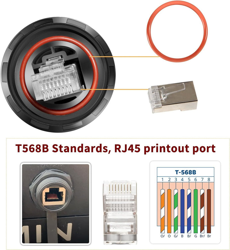 010-10603-00 Replacement Marine Network Cable Connector for Garmin RJ45 2 Pack