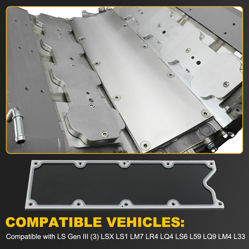 LS Gen 3 Valley Pan Cover Plate with Gasket for LSX LS1 LM7 LR4 LQ4 LS6 L59