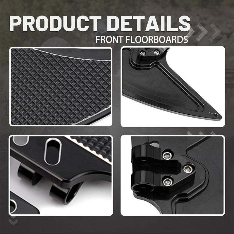 Front Driver Rear Passenger Floorboards for Harley Road Electra Street Glide