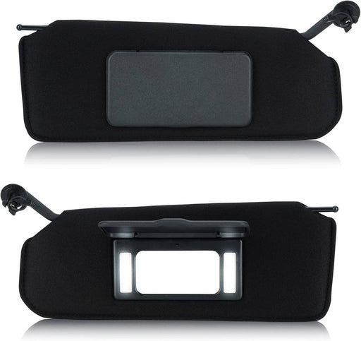 DURAFORCE New Updated Sun Visors Sun Shades with Bright LED Light Set for Corvette C5