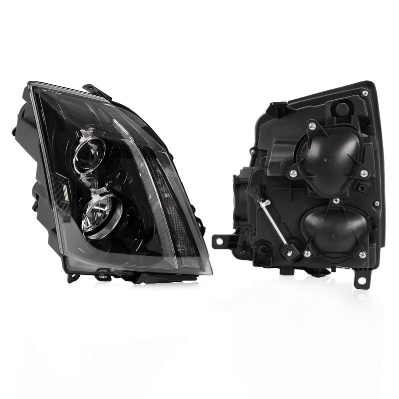 DURAFORCE Headlights Assembly Pair for Cadillac CTS CT-S 2008-2014 15 Left Right