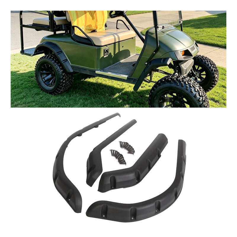 Golf Cart Standard Fender Flares Front and Rear for EZGO TXT Model Set of 4pcs