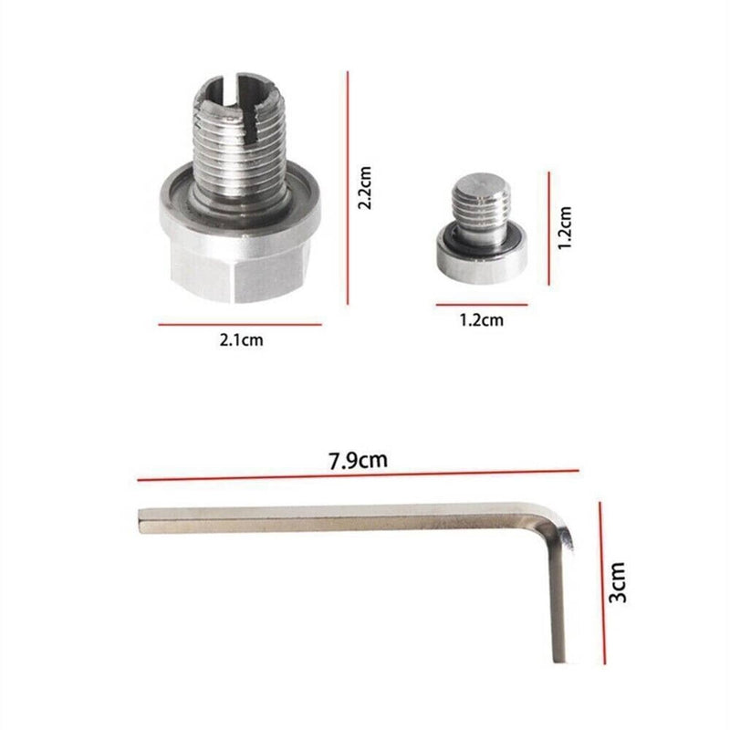 M18 1-1.5x15mm Oil Drain Plug Self-Tapping Piggyback Stainless Steel Repair Kit