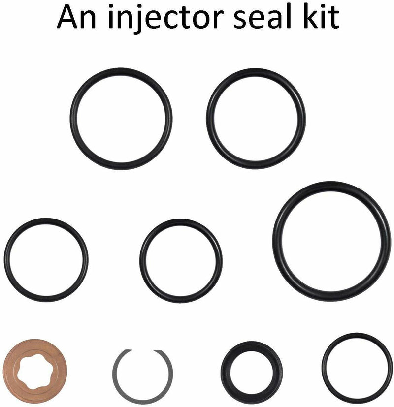 Oil Rail Ball Tube Socket Tool O-Ring Injector Seal Kit for Ford 6.0L 03-07