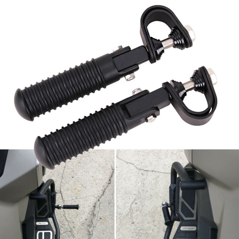 Foot Pegs 1" to 1-1/4" Highway Engine Guard Crash Bar for Harley Touring Kawasak