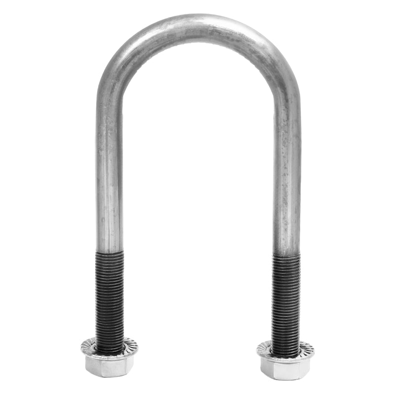 4 PCS Steel Trailer Leaf Spring U-Bolt for 2 Inch Axle Tube 6 Inch Long
