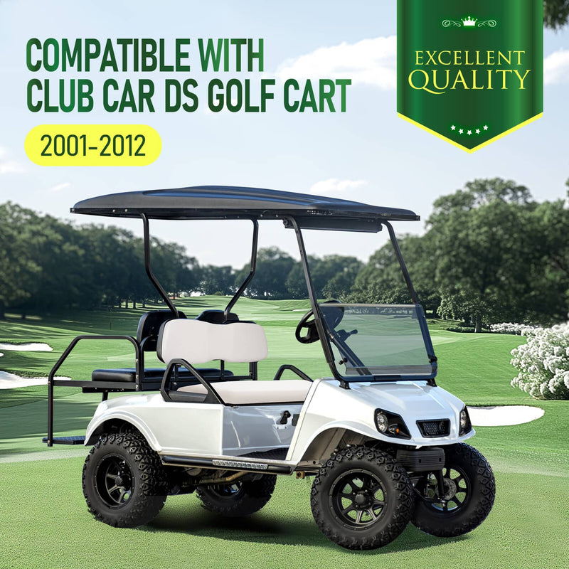 White Front Seat Bottom Cushion For Club Car DS 2001-2012 Golf Cart