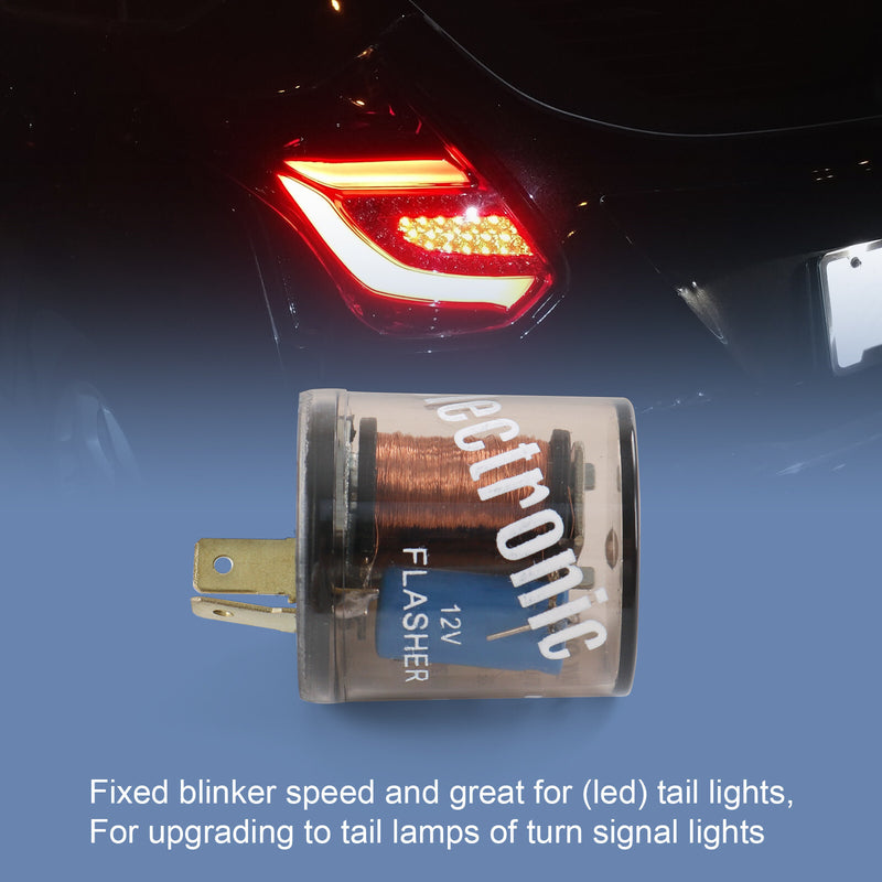 EF32 Flasher 2-Pin Variable LED Turn Signal Blinker Relay 20 Amps 12V