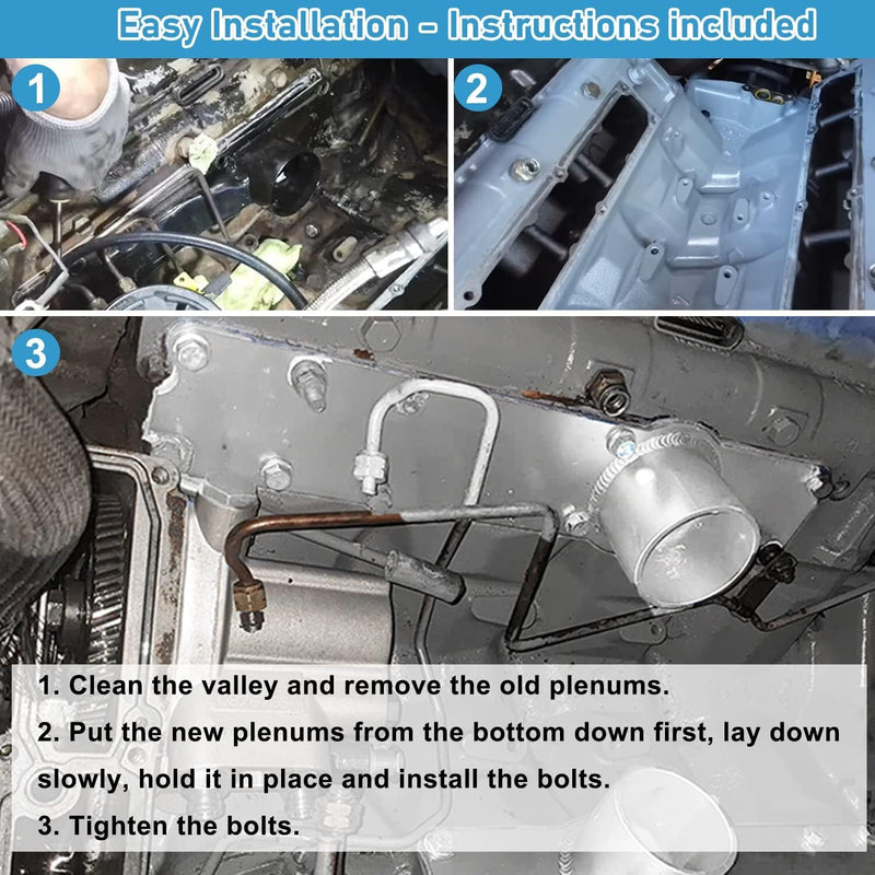 Aluminum Plenum Intake Manifold for Ford 99.5-03 Powerstroke 7.3L Left Right