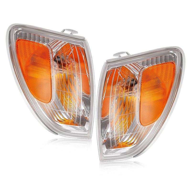 DURAFORCE Corner Signal Marker Lights for Land Cruiser 2005-2007 Chrome Amber L+R Set