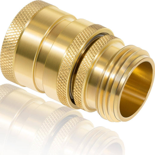 DURAFORCE 22729 Hose Quick Disconnect Set Heavy Duty Brass 3/4 Inch GHT Male Female