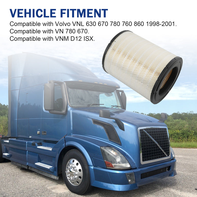 Engine Air Filter AF25435 8076195 for Volvo VNL VNM VN 1998-2003