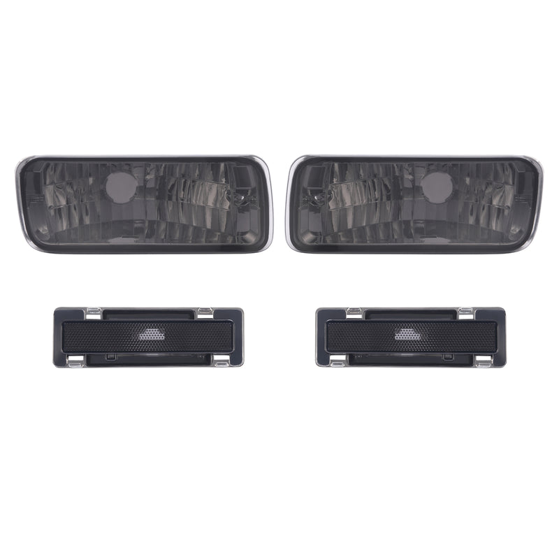 Smoke Bumper Turn Signal Side Marker Lights for Chevrolet Camaro 1985-1992