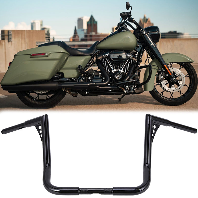 14" Rise Ape Hanger Handlebar Black for Harley Road King Electra Street Glide