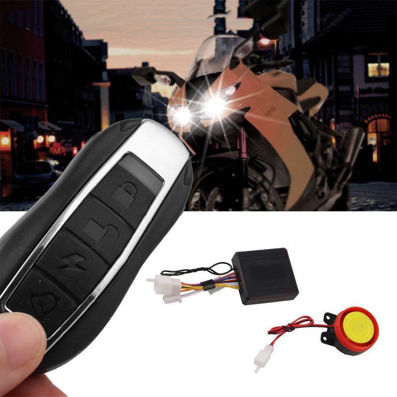 Universal 12V Motorcycle Alarm System Anti-Theft Security Start Control Remote