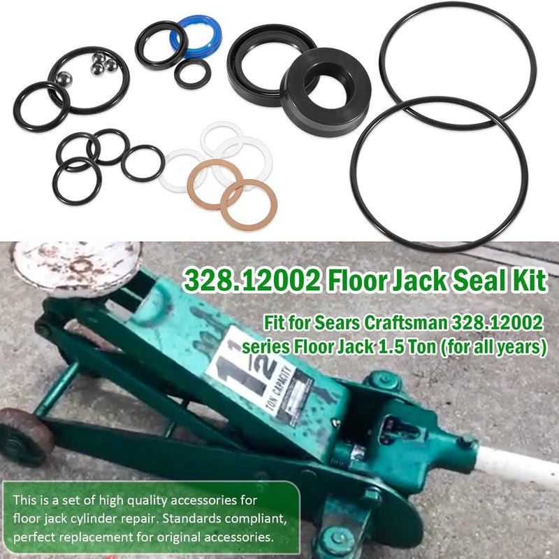 328.12002 Floor Jack Seal Kit for Sears Craftsman Series 1.5 Ton