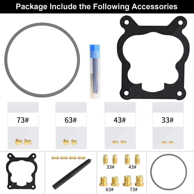 4 Barrel Carburetor Carb for Chevrolet 305 350 Engine Quadrajet 4MV 1906R 1904R