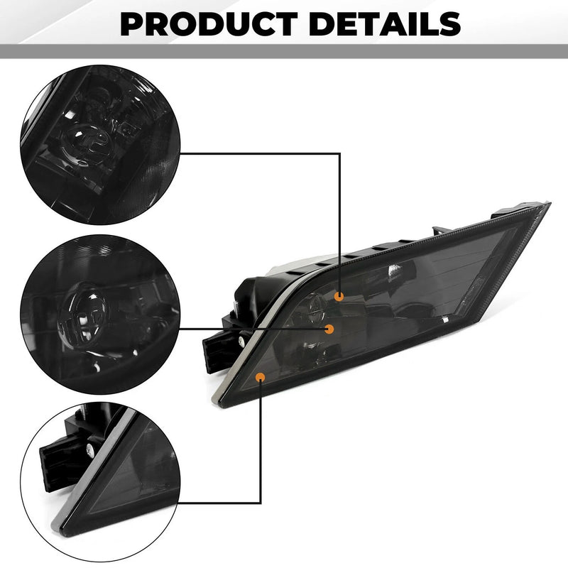 Smoke Bumper Driving Fog Lights With Switch for Honda Odyssey 2011-2013 Pair