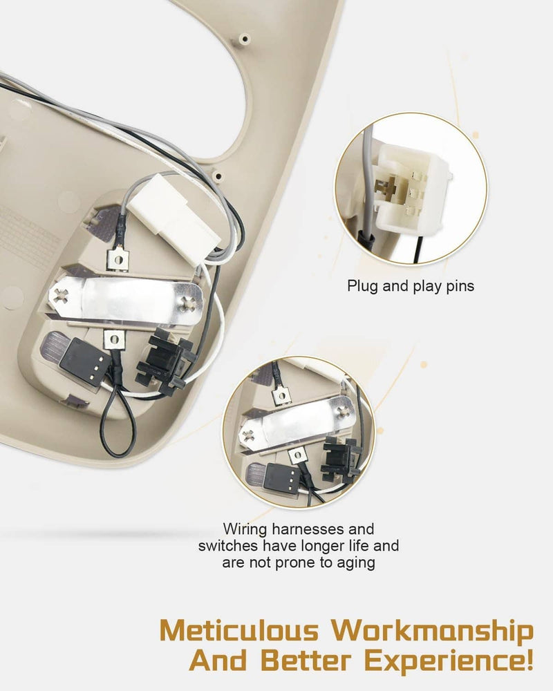 Overhead Roof Console Map Light for Dodge Ram 1500 2500 3500 2002-2010