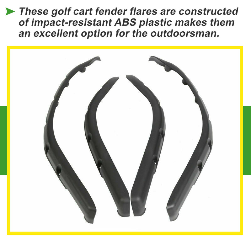 Front Rear Fender Flares w/Hardware for Yamaha G14 G16 G19 G20 G22 Golf Cart