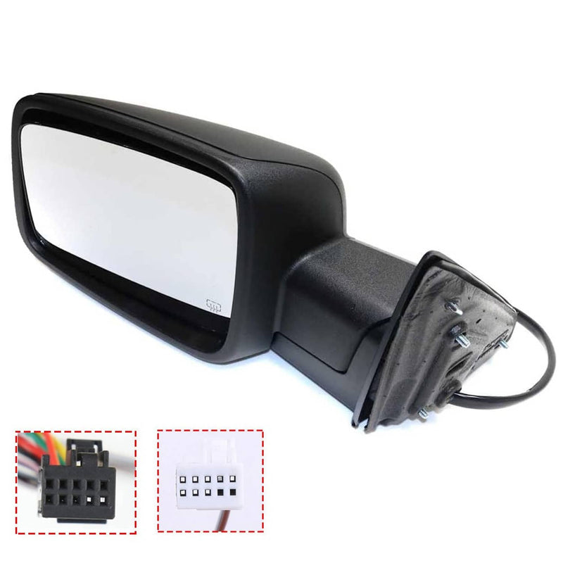 Left Driver Power Fold Heated Temp Sensor Mirror for 2013-2019 Dodge Ram 1500