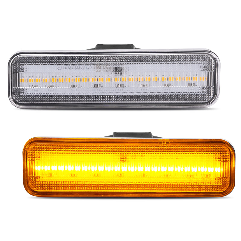 Yellow LED Front Side Marker Lights for El Camino Caballero Malibu 78-87 2 Pcs