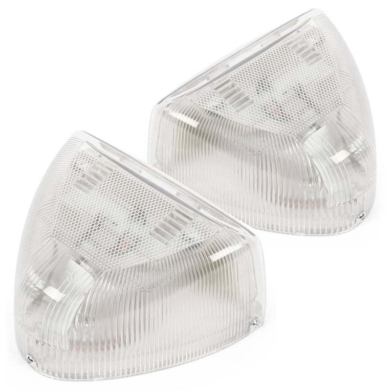 DURAFORCE 31 LED Turn Signal Lights Amber Clear Lens RH LH for Peterbilt 379 359 Pair