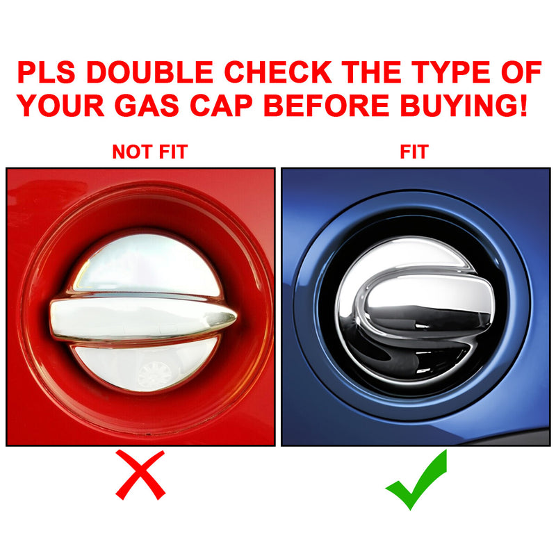 Carbon Style Door Handle Covers Gas Tank Cap for MINI Cooper S R50 R55 R56 06-14