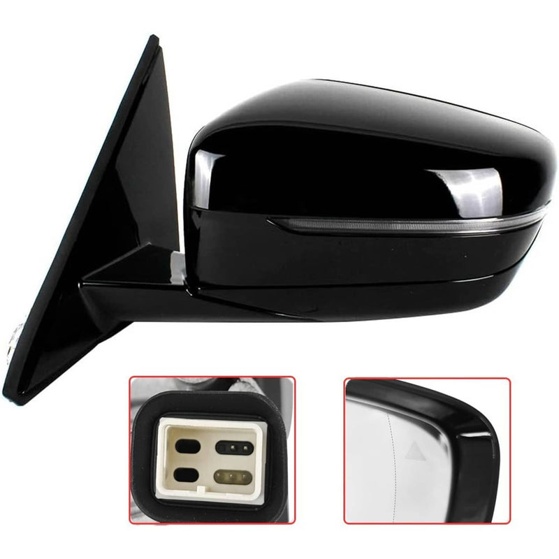 Left Driver Side Mirror With Blind Spot Black for BMW 320i 330i 330e 2019-2023