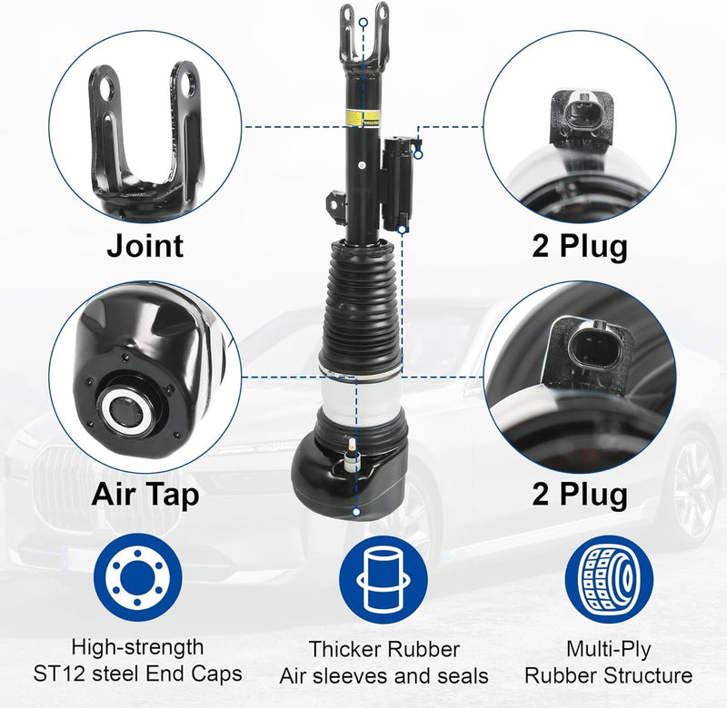 37106877554 Front Right Air Suspension Shock Strut for BMW 2016-2022