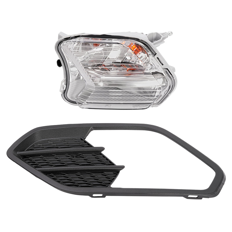 Left Driver Side Bumper Fog Light for Ford Escape 2017 2018 2019 Black Cover